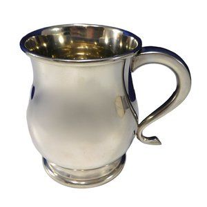 Vintage Pewter Sheffield Tankard Mug Cup  England 5”